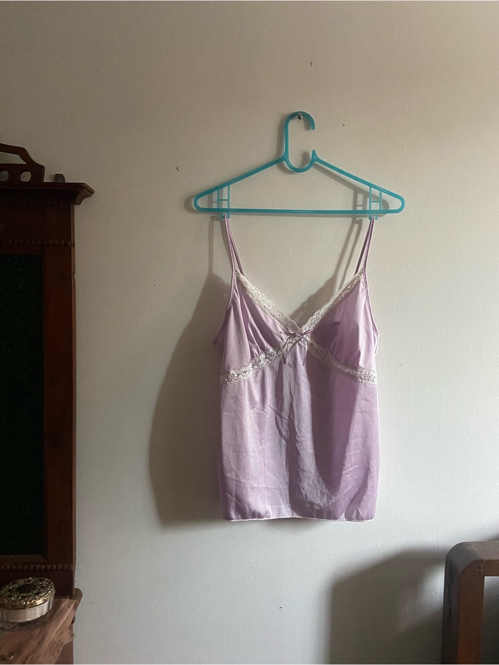 Vntg 1960s lavender princess sleep top M